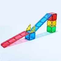 Jeu de construction de voies magnétiques pour voitures, blocs magnétiques pour enfants