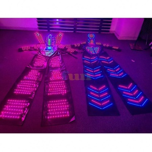 EfunフルカラーリモコンLEDロボットコスチュームカラー変更トランスフォーマーロボットダンスコスチュームLedロボットコスチュームパーティー用 - Product Image 6