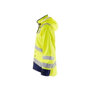 BLAKLADER - 432720053389S Veste de pluie Hi-Vis Niveau 3 Jaune/Bleu marine-EAN 7330509659472 PROTECTION TOUS TEMPS - Product Image 4