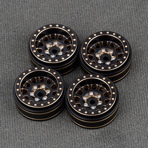 Llantas de rueda Beadlock de latón 1,0, 4 Uds., ruedas de 12 radios para TRX4M <span class=keywords><strong>SCX24</strong></span> FCX24 1/24 1/18 RC <span class=keywords><strong>Crawler</strong></span> - Product Image 2