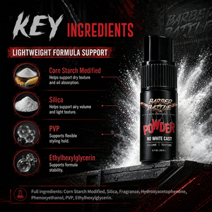 CPNP GMPC ISO MSDA 20+ anni BARBERBATTLE Polvere Modellante Non Appiccicosa per Restyling, Grado Professionale, Senza Residui, Polvere per Stile Messy X con Pompa 20G - Product Image 6