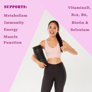 Vente chaude OEM - Personnalisable - Compléments multivitaminés complets avec vitamine D3, vitamines B, multivitamines pour femmes - Product Image 4