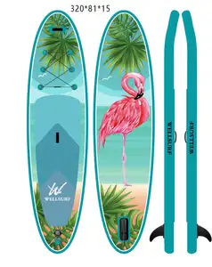 핫 세일 320cm 10.6ft 새로운 디자인 더블 레이어 aufblasbares Paddel Surfbrett sup 보드 ISUP 패들 보드 sup 보드