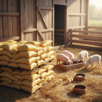 Farine de gluten de maïs CGM 60, jaune clair, additifs alimentaires avec enzymes, vitamines et acides aminés pour la volaille et le bétail