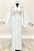 Robe Abaya Maxi Grande Taille 4XL 5XL pour Femmes Musulmanes, Modeste, Automne Hiver, Manches Longues, Coupe Ample, Chaude, Kaftan Élégant, Vente en Gros
