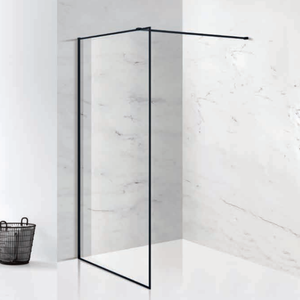 Venta al por mayor Hotel Duchas Baño Vidrio templado Cabina Ducha recta <span class=keywords><strong>Panel</strong></span> de vidrio <span class=keywords><strong>fijo</strong></span> individual Mampara de baño Puerta de ducha de baño - Product Image 1