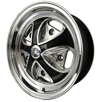 Nouvelles jantes de voiture HZR en alliage d'aluminium style Old Beetle 15x55 5x205 20mm poli miroir