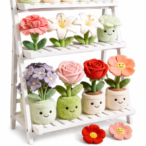 Boneka Bunga Plush Lucu Kawaii, Tanaman Pot Tersenyum, Boneka Bunga Plush Lembut, Dekorasi Rumah, Kamar Tidur, Kamar Bayi, Hadiah Anak-Anak Wanita Grosir - Product Image 1
