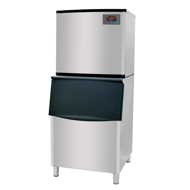 Commercial Ice Maker 1000LBS/24H, 500LBS Large Storage Bin, Clear Cube, Advanced LCD Panel,Include Scoop & Premium Water Filter