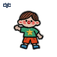 Appliques brodées colorées et adorables pour enfants, motif visage de garçon ou de fille, patch brodé pour enfants