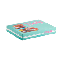 Boîtes d'emballage personnalisées pour mini-biscuits, pâtisseries, macarons, avec fenêtre, en papier jetable, pour cadeaux