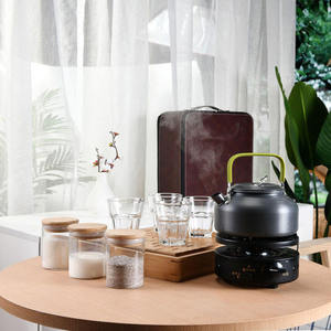 ชุดน้ำชาเซรามิกจีนสีขาวแบบพกพาสำหรับเดินทางและสำนักงาน ของขวัญธุรกิจ ของใช้ในบ้าน อุปกรณ์เสริมใหม่ - Product Image 4