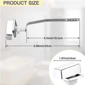 Hb119 kẽm đầu và thanh thép không gỉ phía trước gắn tuôn ra đòn bẩy nhà vệ sinh Phễu thoát nước <span class=keywords><strong>push</strong></span> <span class=keywords><strong>button</strong></span> xử lý cho phía trước xe tăng Đỏ bừng - Product Image 4