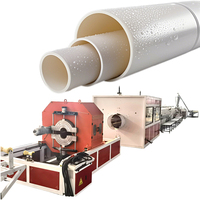 Ligne de production d'extrusion de tuyaux en PVC à double vis SJSZ65-132, fabrication de tubes en plastique PVC, barres de filament