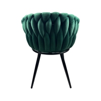 Chaise de salle à manger rembourrée pour la maison et les restaurants, tissu personnalisé, vente en gros, style nordique, pour salon et salle à manger