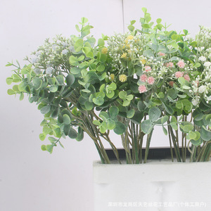 Flores Artificiales de Eucalipto, Arreglo Floral de Seda para Decoración del Hogar y Bodas - Product Image 2