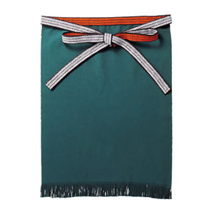 Green Color Professional Cotton <b>Canvas</b> Kitchen <b>Aprons</b> With Polypropylene Waist Tie - Product Image 1