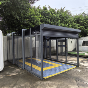 Auvent de <span class=keywords><strong>garage</strong></span> rétractable automatique, abri pliable pour voiture avec commande manuelle/électrique, construction robuste en acier - Product Image 1