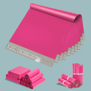 Venta al por mayor de bolsas de embalaje impermeables autoadhesivas de 20x30cm, paquete de 100 unidades, color rosa, gruesas, para ropa, libros y logística. - Product Image 1