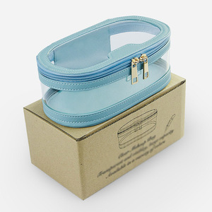 Jy245 Tùy Chỉnh Thời Trang Tinh Tế Trường Hợp Mỹ Phẩm Không Thấm Nước PVC + PU Trang Điểm Trong Suốt Túi Nhỏ Túi Xách Tay Lưu Trữ Đơn Giản Túi - Product Image 5