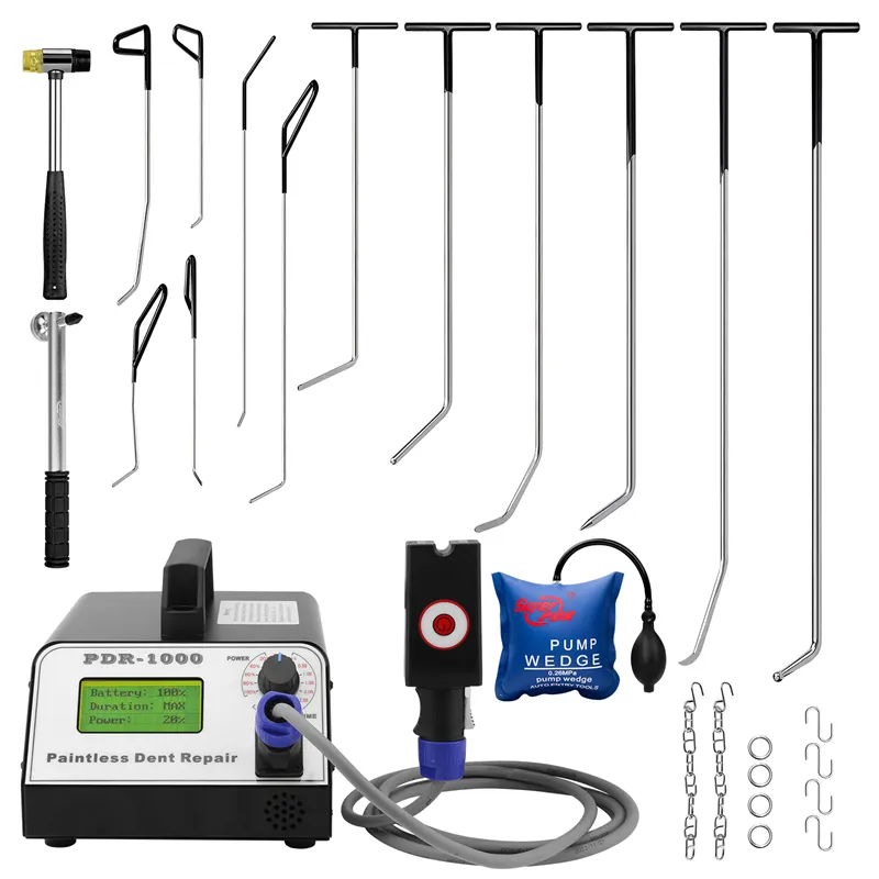 Máquina de reparación de abolladuras automática Super PDR profesional con máquina magnética sin pintura PDR 110V/220V caja caliente de reparación de abolladuras por inducción