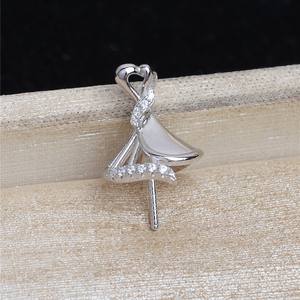 S925 Silver Head <b>Concealer</b> Pendant Holder DIY Jewelry Making Accessory 14-16 Hat 3mm 4mm 6mm JG5439 Ear Hook Set Pearl - Product Image 4