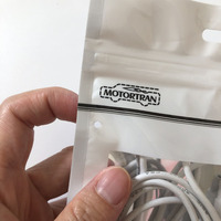 Sac d'emballage pour câble de téléphone en plastique PP laminé transparent personnalisé de haute qualité, fermeture éclair, impression en gravure, recyclable