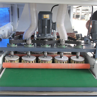 Machine de ponçage automatique pour portes et meubles en bois avec brosse à disque