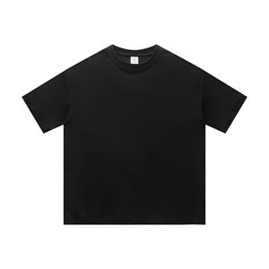 Camiseta de algodón 100% para hombre, de alta calidad, extragrande, al por mayor, con impresión personalizada de logotipo, para ropa urbana. - Product Image 3