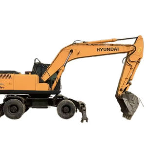 Excavadora de ruedas Hyundai 210W-7 usada barata Corea 21 toneladas Excavadora Motor de núcleo Original Motor bomba engranaje precio competitivo - Product Image 1