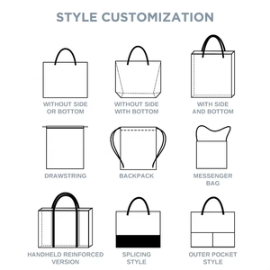 Vente en gros de sac fourre-tout en toile écologique de grande capacité avec logo personnalisé pour femmes sac cadeau de week-end en coton pour le shopping et la promotion - Product Image 4
