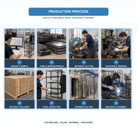 Présentoir Commercial pour Vêtements avec Base Courbe et Barre de Suspension pour Magasins de Vêtements, Boutiques Éphémères et Showrooms