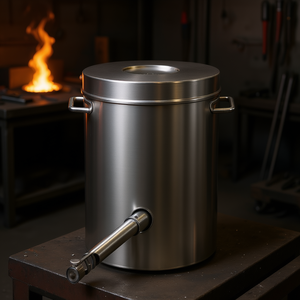 Fourneau de fusion en acier inoxydable 6 kg au propane 2700°F pour la fusion des métaux, kit de fourneau industriel - Product Image 2