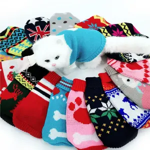 Factory wholesale autumn and winter new thick cat and dog sweater dog sweater foreign trade hot clothes sweater