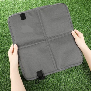 Cojín de asiento plegable portátil para exteriores, tela Oxford gris, impermeable, a prueba de humedad, para senderismo, Camping, Picnic, tapete aislante - Product Image 1