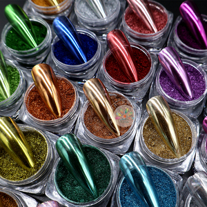 Nouvelle conception, vente en gros, poudre à ongles <span class=keywords><strong>effet</strong></span> miroir, poudre à ongles <span class=keywords><strong>sirène</strong></span> néon, art des ongles, pigment perlé, poudre chromée - Product Image 1