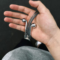 Earbud JYD E2245 Chrome Perak Berlapis Elektroplating YPE-C Earphone Berkabel Perak Headphone DAC Headset Dekoding Digital