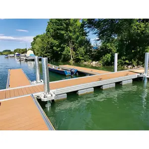 Özel alüminyum Dock sistemi basit kurulum yüzer iskele alüminyum çerçeve