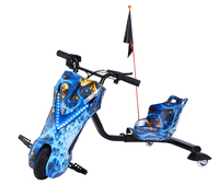 Scooter électrique Drift Trike 8 pouces Rotation 250W Moteur Puissance Double Suspension Tout-Terrain Capable avec Batterie au Lithium