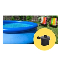 Pompe à air électrique en plastique 220-240V avec adaptateur de valve et 3 embouts, gonfleur et dégonfleur rapide pour matelas et piscines, modèle SC ECOMMERCE