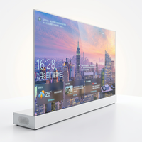Écran OLED 2K 55 pouces transparent OEM, base personnalisée, publicité commerciale, promotion en magasin, signalétique interactive tactile ODM