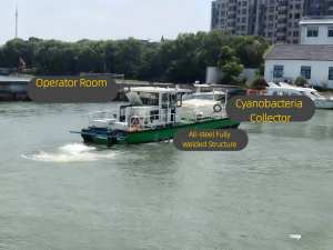 Bateau automatique d'élimination des algues pour lac et rivière, <span class=keywords><strong>skimmer</strong></span> de récolte des algues bleu-vert, écologique - Product Image 2