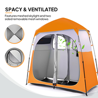 Tente de Douche Pliante avec Sol en Maille, Sac de Transport Pratique, Toilettes Privées, Camping 2 Personnes, Quatre Saisons, Grande Tente Automatique Une Chambre