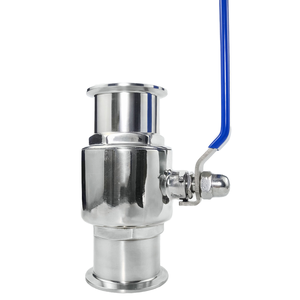 วาล์วบอลแบบแมนนวลสุขภัณฑ์คุณภาพสูง SS316L/SS304 แรงดัน 0~10 บาร์ ติดตั้งง่าย รองรับการปรับแต่ง OEM - Product Image 1