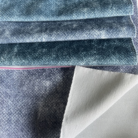 Tissu en velours brûlé de luxe résistant à l'eau imprimé sur mesure 100 % polyester pour canapé, mobilier de maison, textiles et rideaux pour filles