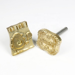 Factory Custom Copper Leather Logo Embossing Brass Stamp Cake <b>Letters</b> for Hot Stamping Household Product 7-Year Mould Life - Product Image 1