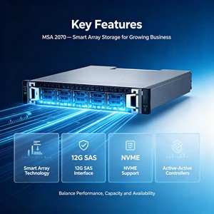 High Performance MSA 2070 Hybride Flash <span class=keywords><strong>Storage</strong></span> Array 2U Rackmount Opslagsysteem Gemaakt in China Op Voorraad - Product Image 1