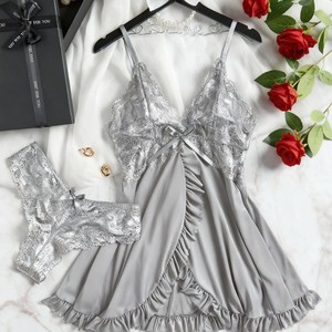 Ensemble de camisoles en dentelle Sofusen Smlxl2xl3xl4xl, lingerie sexy en polyester pour la maison, vêtements pour couple - Product Image 2