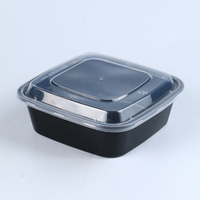 Fournisseur chinois Boîte à lunch en plastique transparent jetable pour conteneur de stockage de livraison à emporter