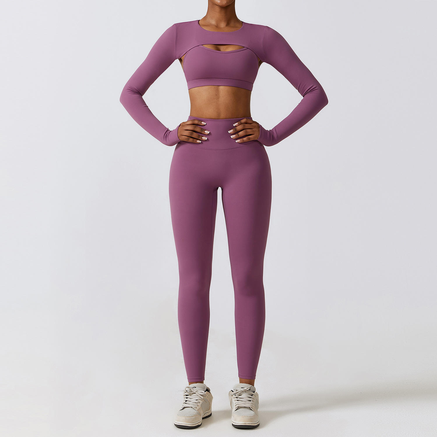 prune purple Bra+Shoulder+Pants